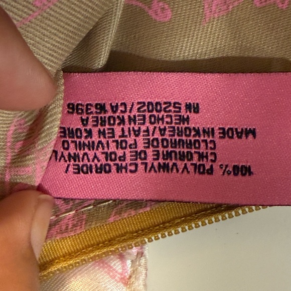 Juicy Couture Wristlet Purse Womens Small Velvet Preppy Royalty Crown VIntage - Picture 9 of 10